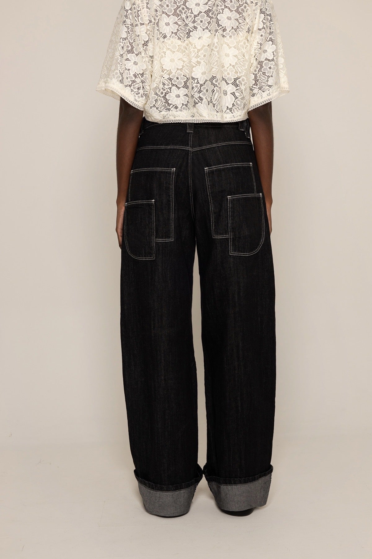 SEVEN POCKETS FADED JEANS