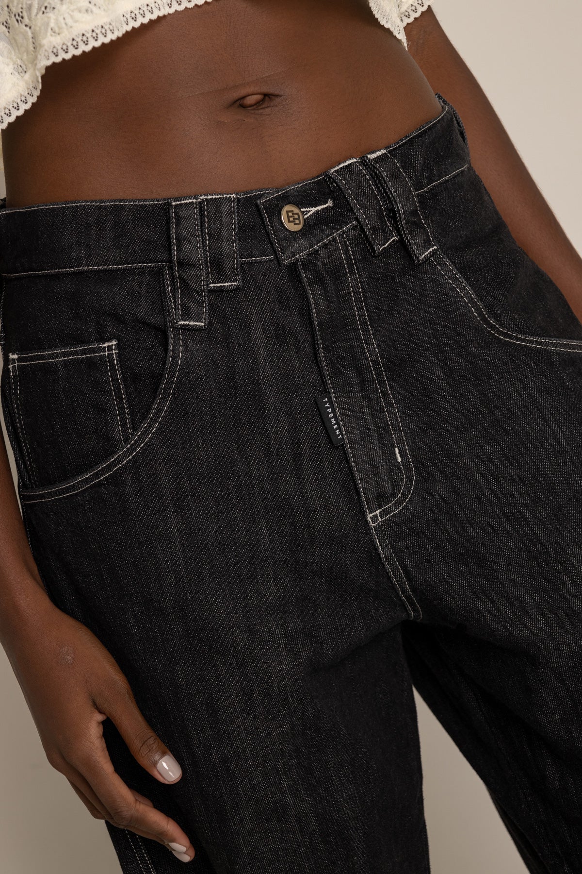 SEVEN POCKETS FADED JEANS