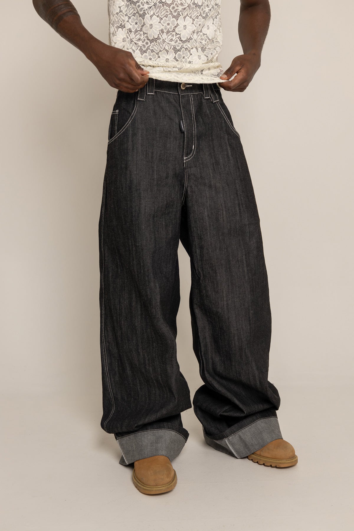SEVEN POCKETS FADED JEANS FOR HIM
