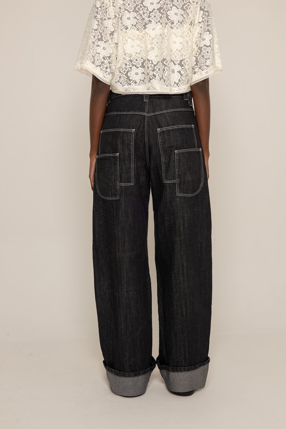 SEVEN POCKETS FADED JEANS