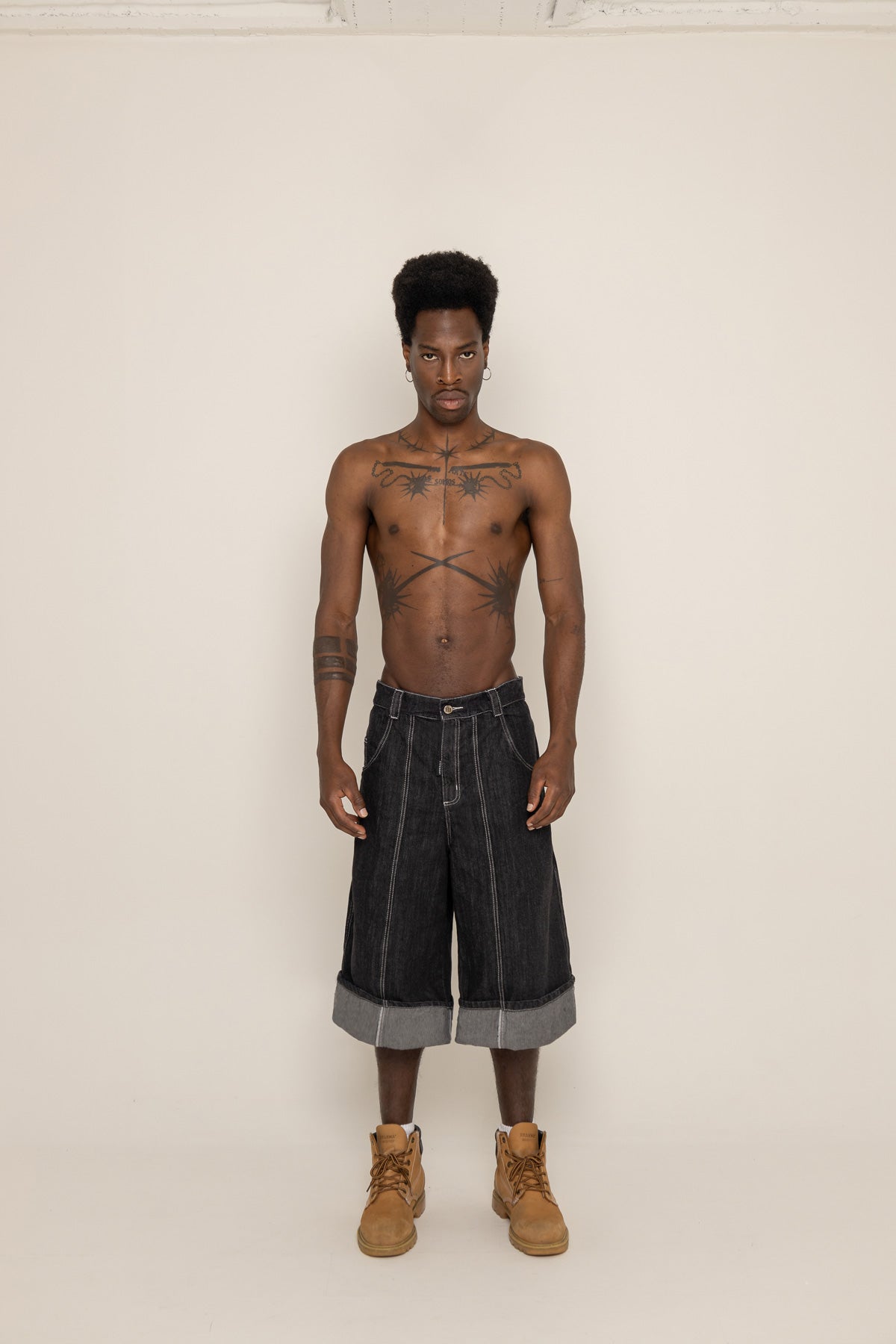 SEVEN POCKETS FADED JORTS FOR HIM
