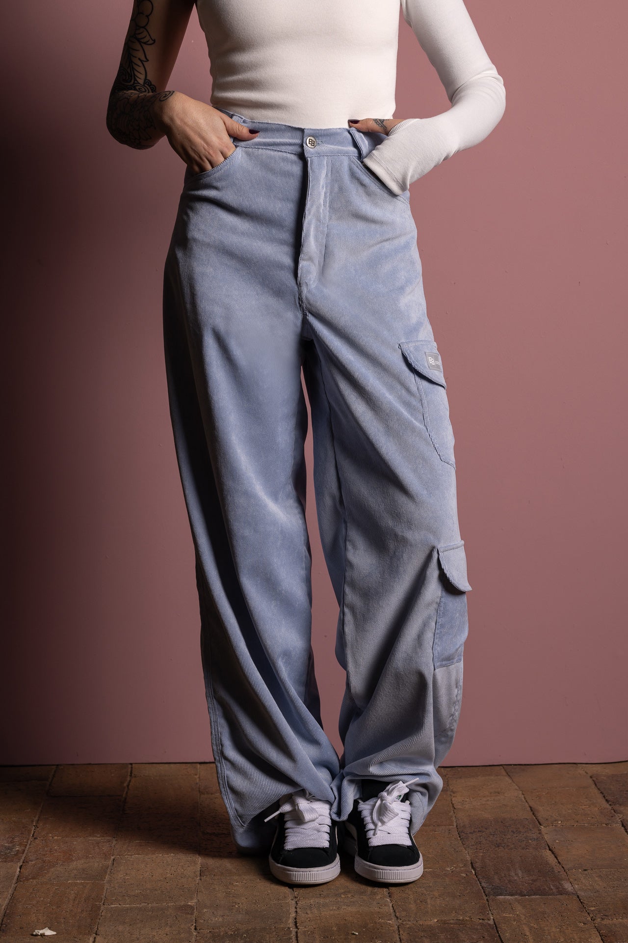 CASANOVA MALTED BLUE PANTS