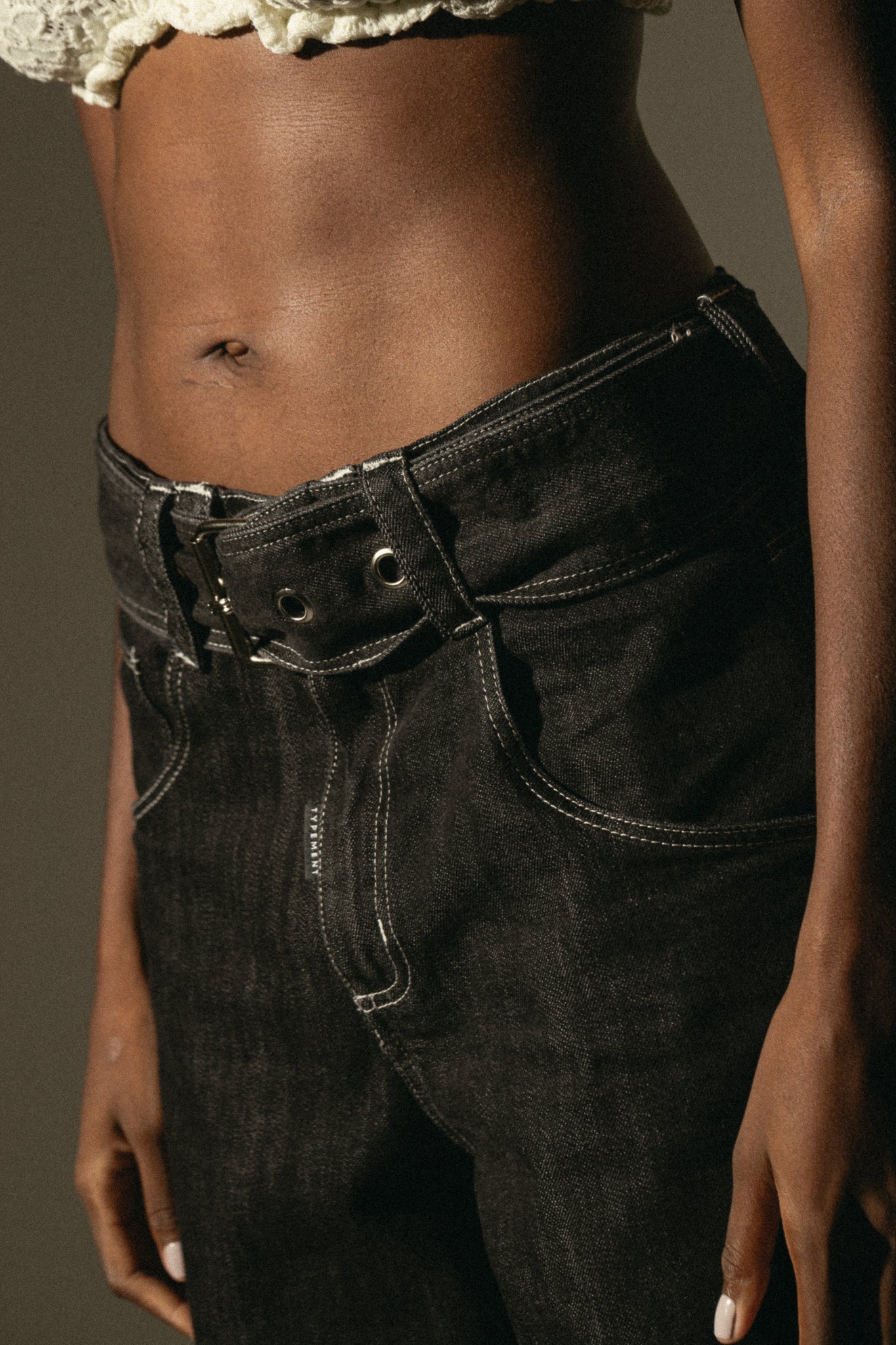 SEVEN POCKETS FADED JEANS