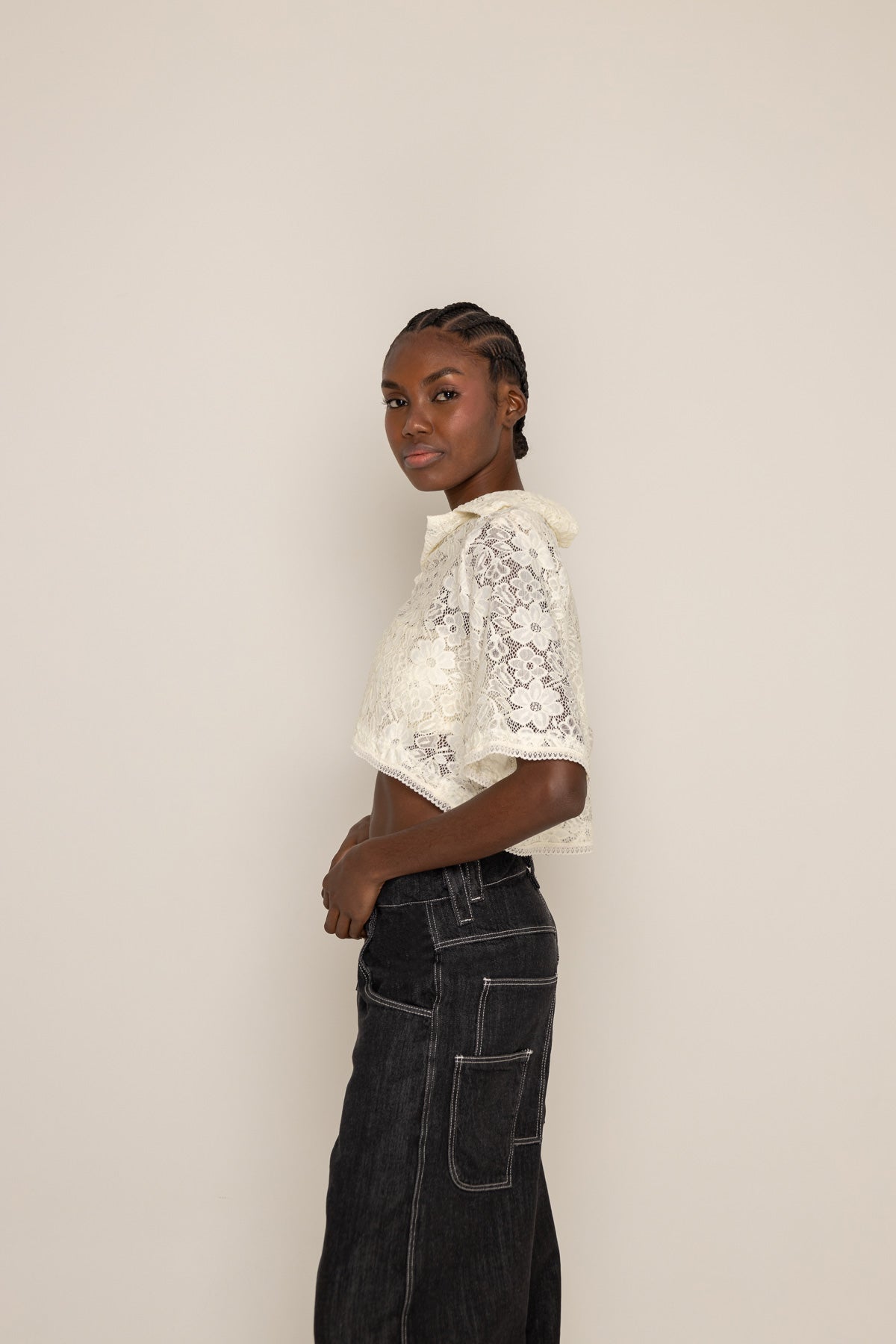 SALTY BUTTER POLO CROPPED
