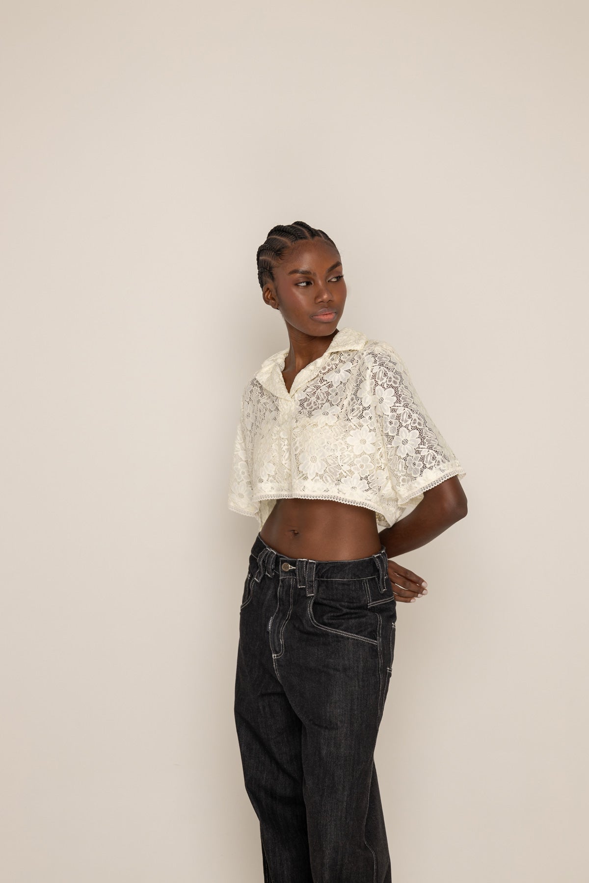 SALTY BUTTER POLO CROPPED