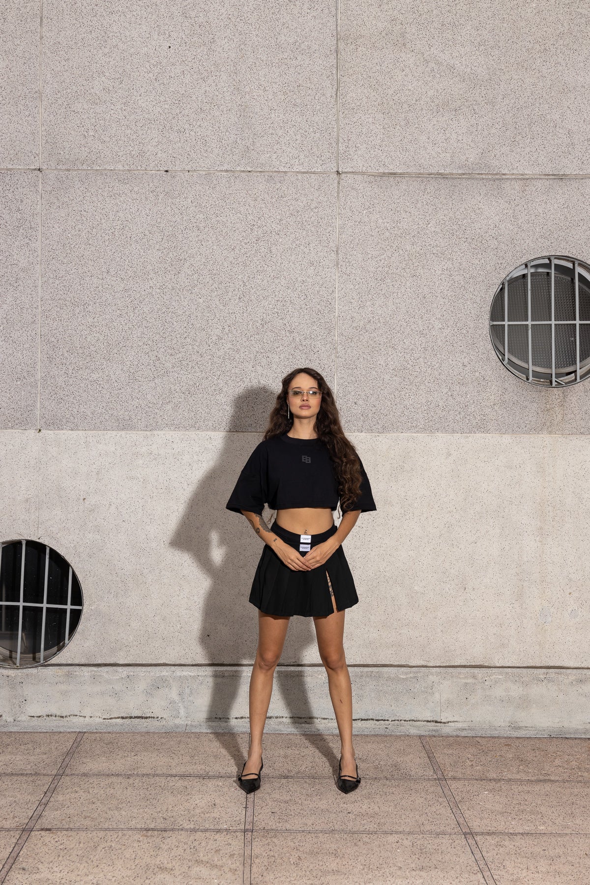 LUCKY ME BLACK SKIRT